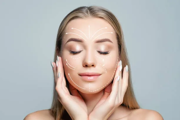 Generic medical diagram explaining how much does a facelift cost